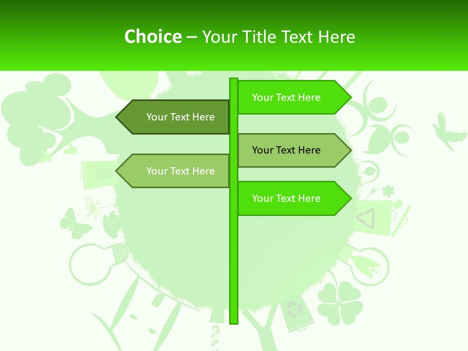 Tree Planet Green PowerPoint Template