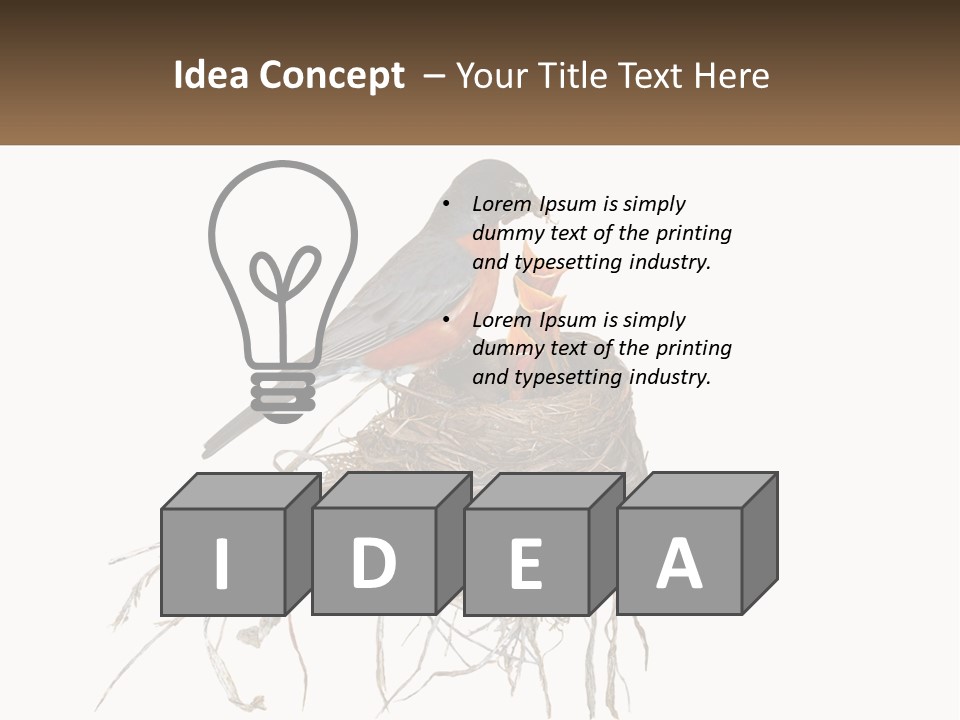 Feed Instinct Infant PowerPoint Template