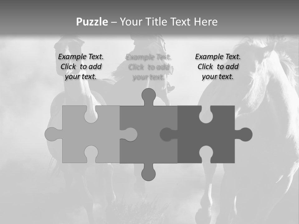 Gelding Country Tail PowerPoint Template