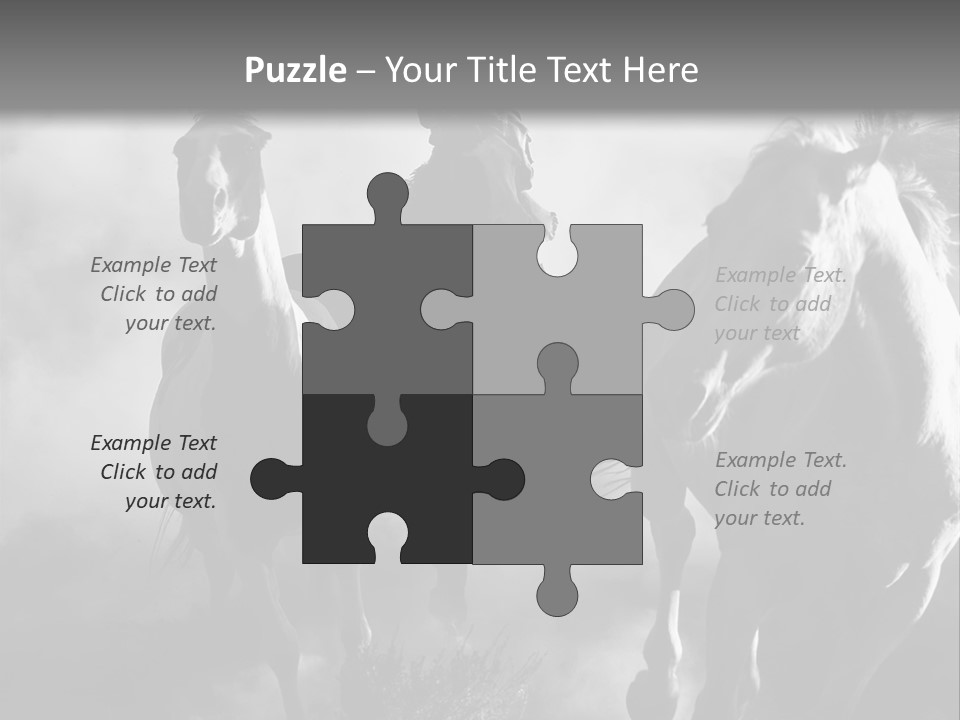 Gelding Country Tail PowerPoint Template