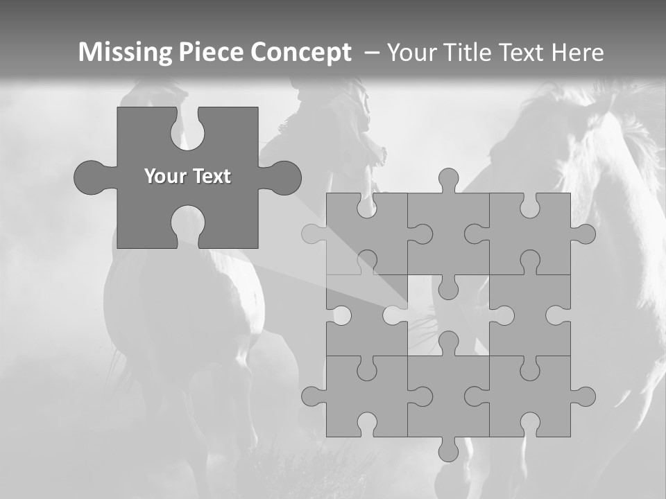 Gelding Country Tail PowerPoint Template