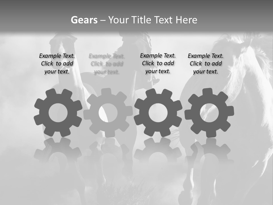 Gelding Country Tail PowerPoint Template