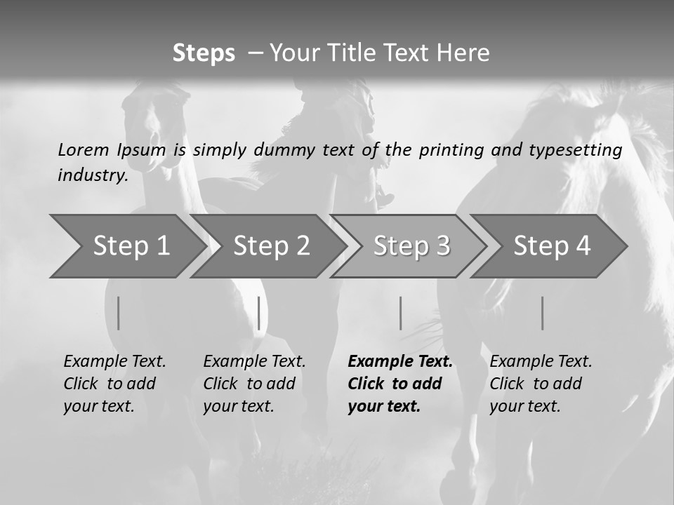 Gelding Country Tail PowerPoint Template