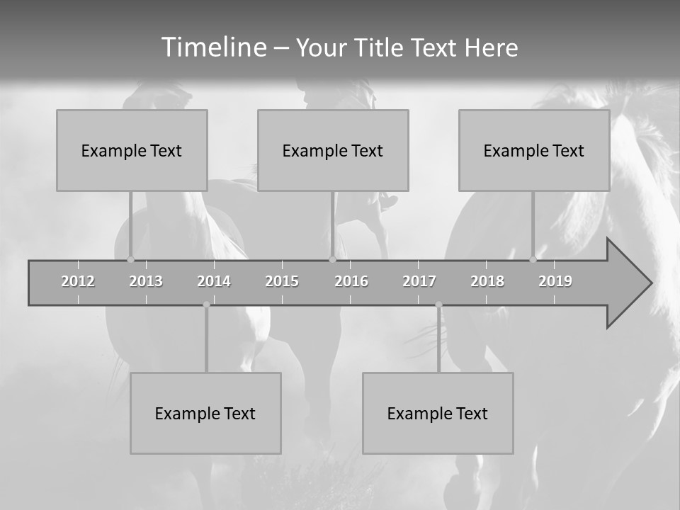 Gelding Country Tail PowerPoint Template