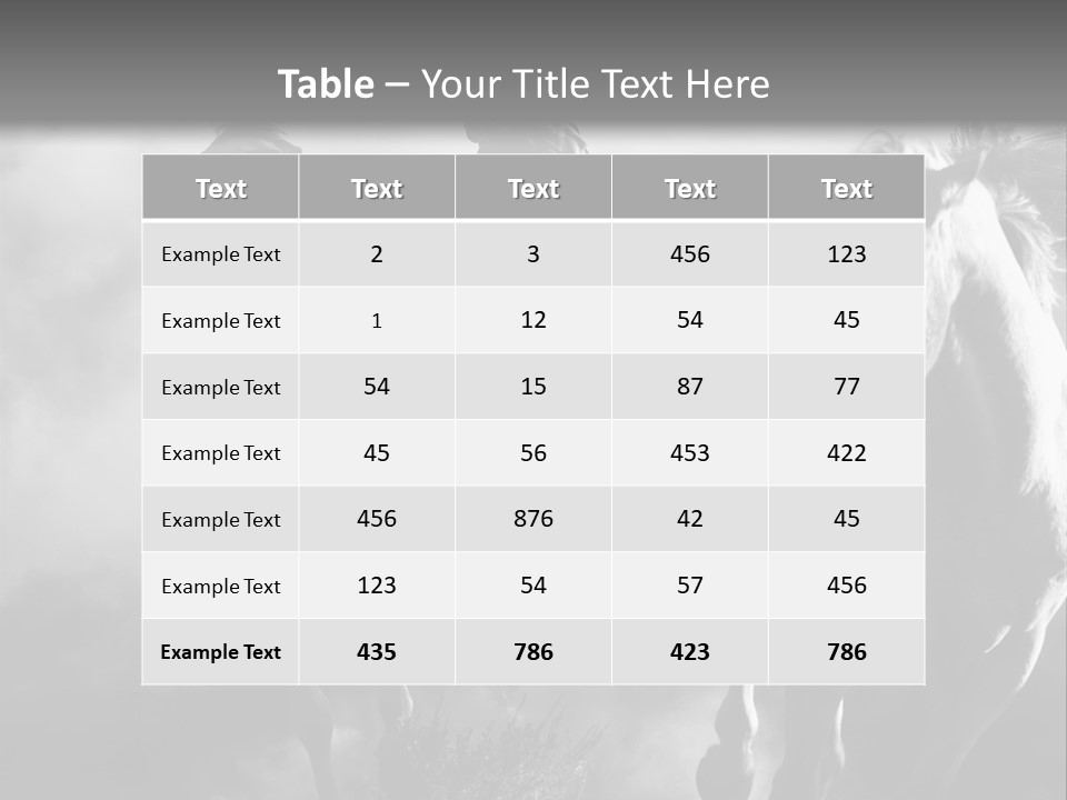 Gelding Country Tail PowerPoint Template