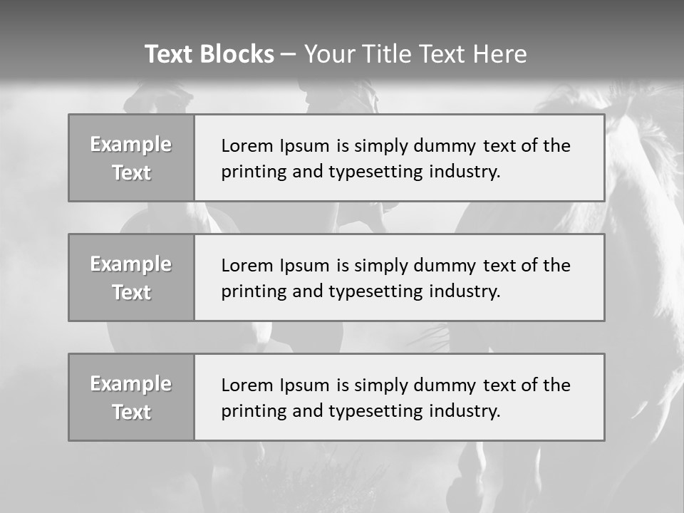 Gelding Country Tail PowerPoint Template