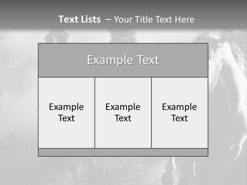 Gelding Country Tail PowerPoint Template