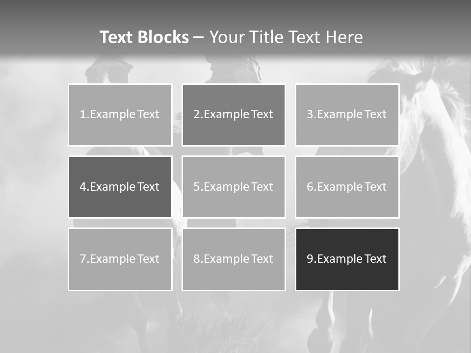 Gelding Country Tail PowerPoint Template