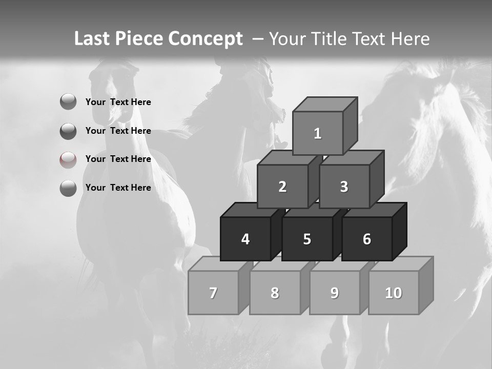 Gelding Country Tail PowerPoint Template