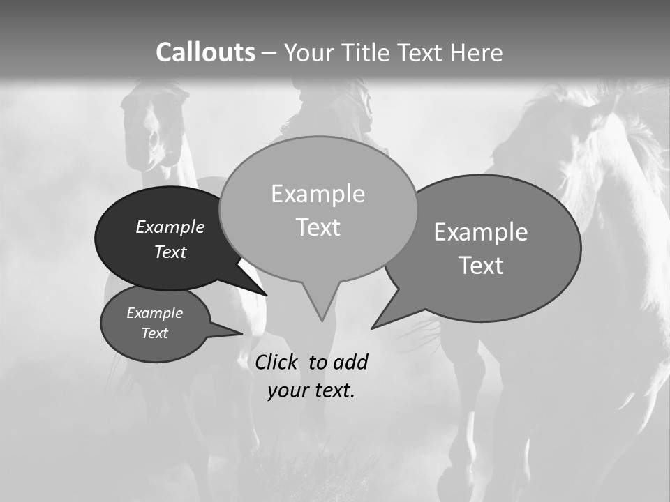 Gelding Country Tail PowerPoint Template