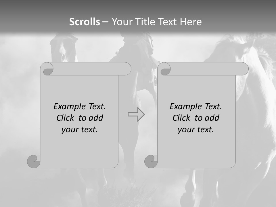 Gelding Country Tail PowerPoint Template