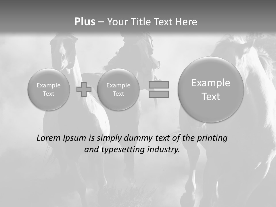 Gelding Country Tail PowerPoint Template