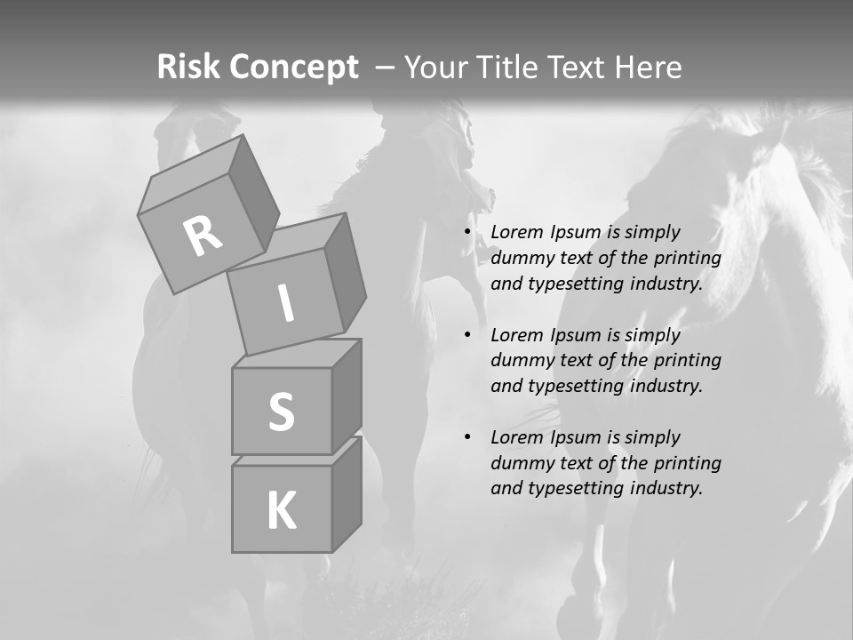 Gelding Country Tail PowerPoint Template
