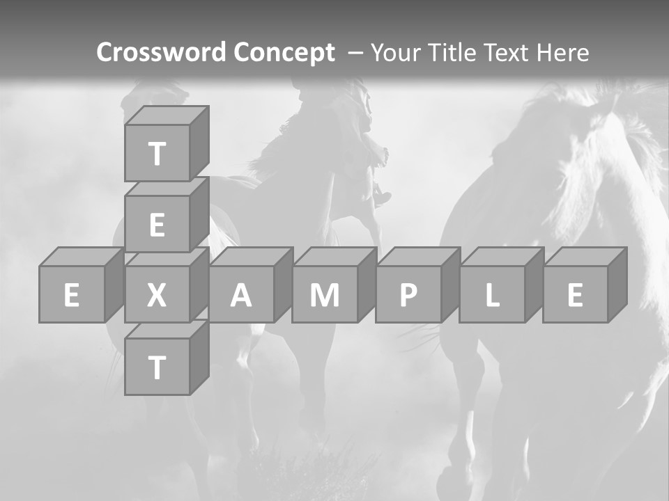 Gelding Country Tail PowerPoint Template