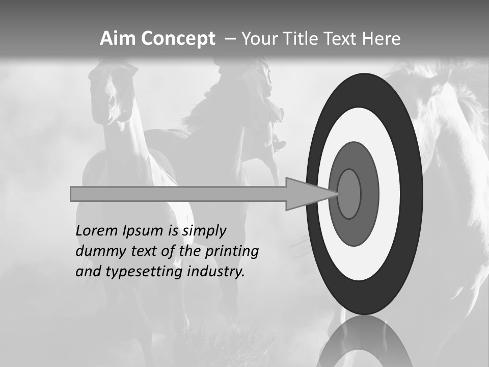 Gelding Country Tail PowerPoint Template