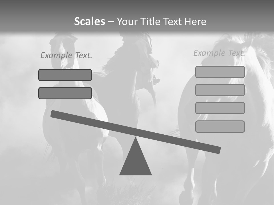 Gelding Country Tail PowerPoint Template