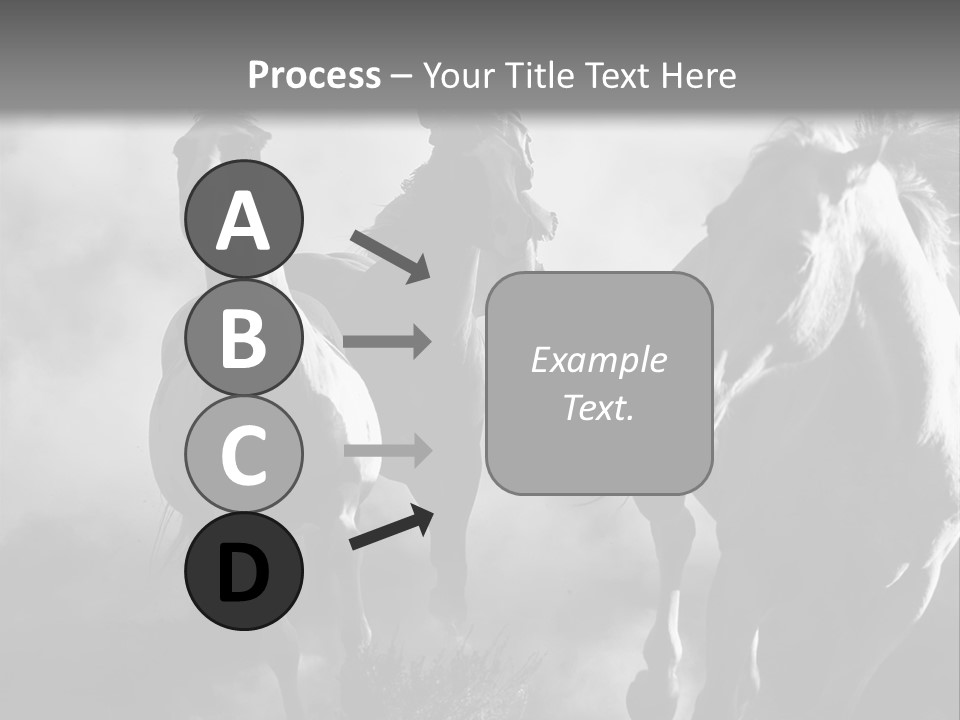 Gelding Country Tail PowerPoint Template