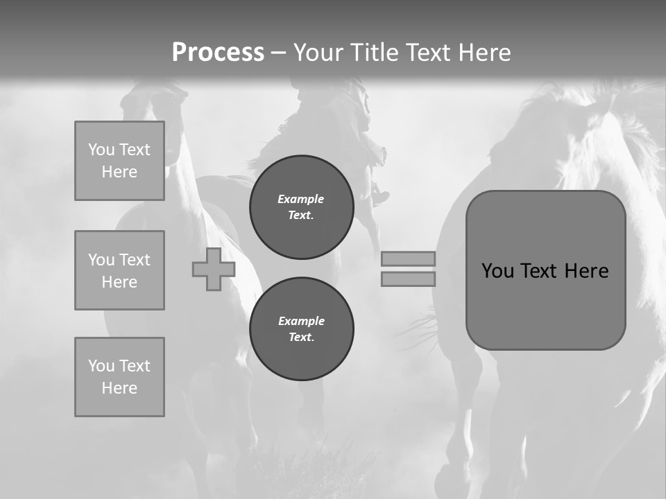 Gelding Country Tail PowerPoint Template