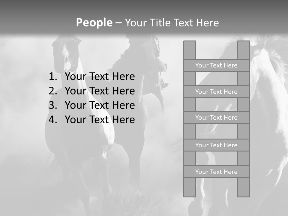 Gelding Country Tail PowerPoint Template