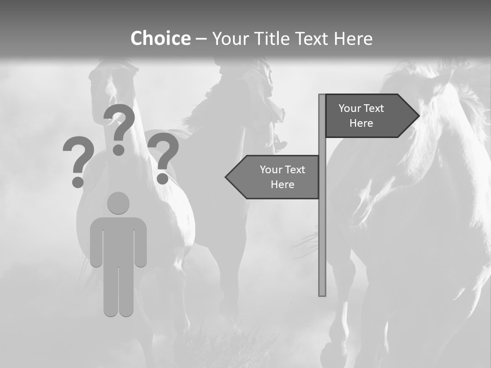 Gelding Country Tail PowerPoint Template