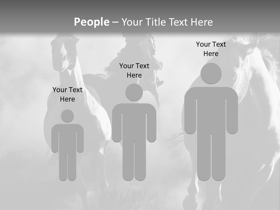 Gelding Country Tail PowerPoint Template