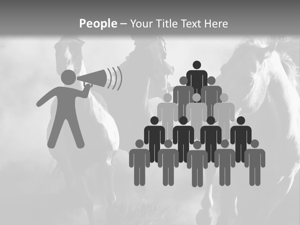 Gelding Country Tail PowerPoint Template