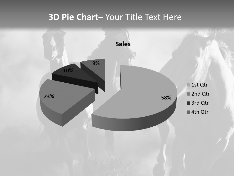 Gelding Country Tail PowerPoint Template