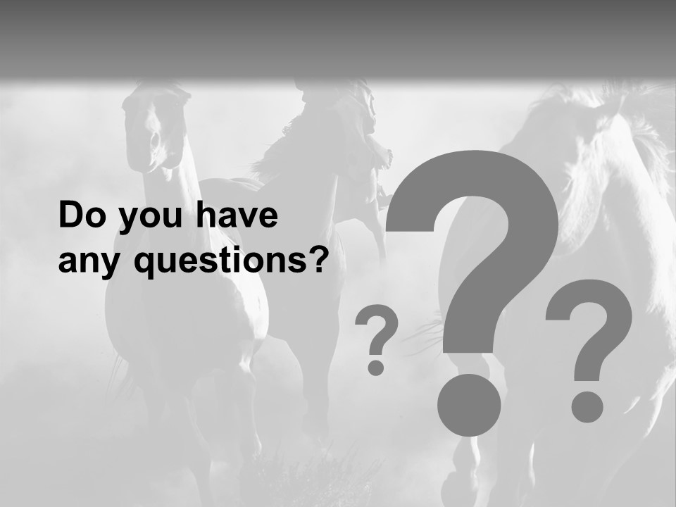 Gelding Country Tail PowerPoint Template