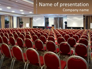 Teaching Conference Chair PowerPoint Template