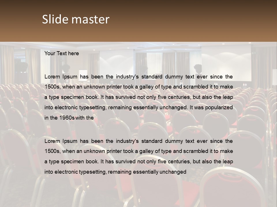 Teaching Conference Chair PowerPoint Template