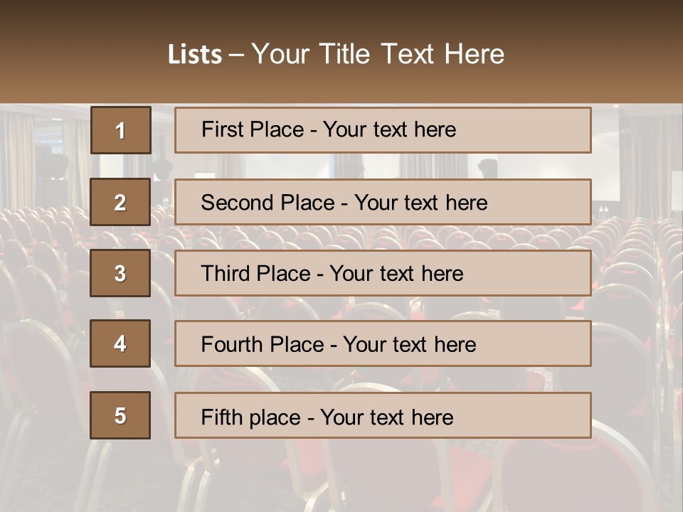 Teaching Conference Chair PowerPoint Template