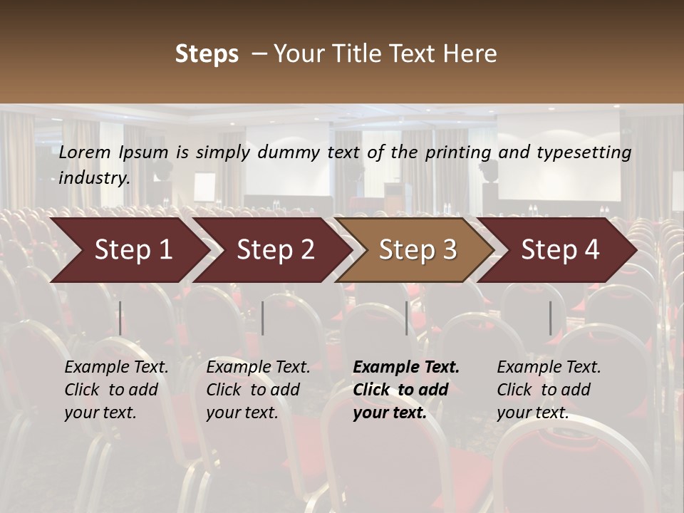 Teaching Conference Chair PowerPoint Template