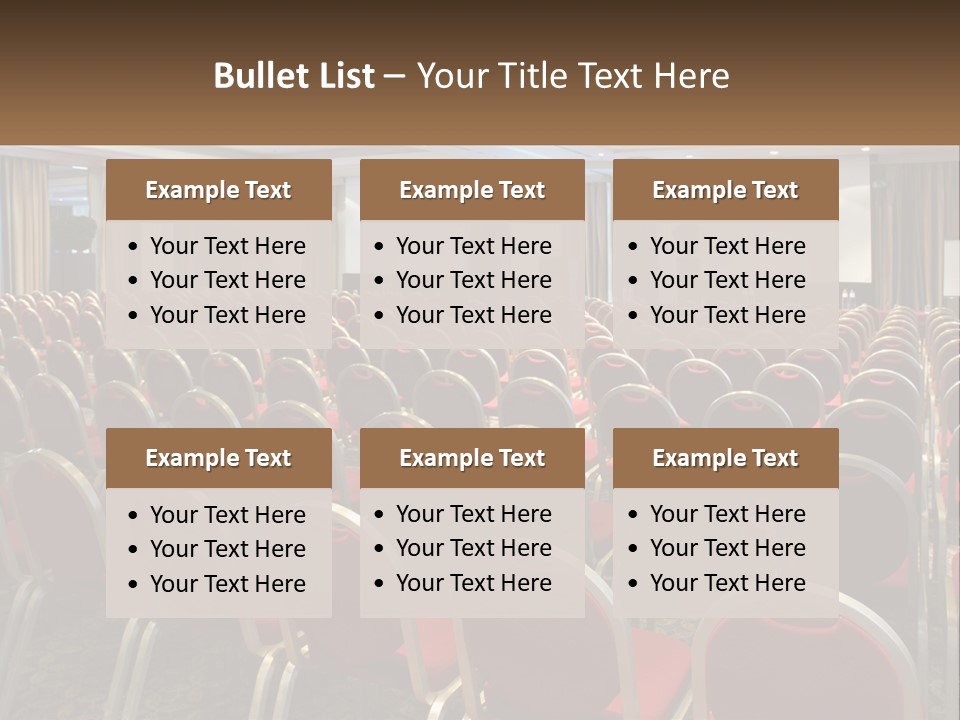 Teaching Conference Chair PowerPoint Template
