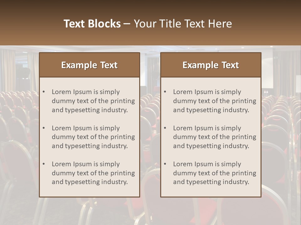 Teaching Conference Chair PowerPoint Template