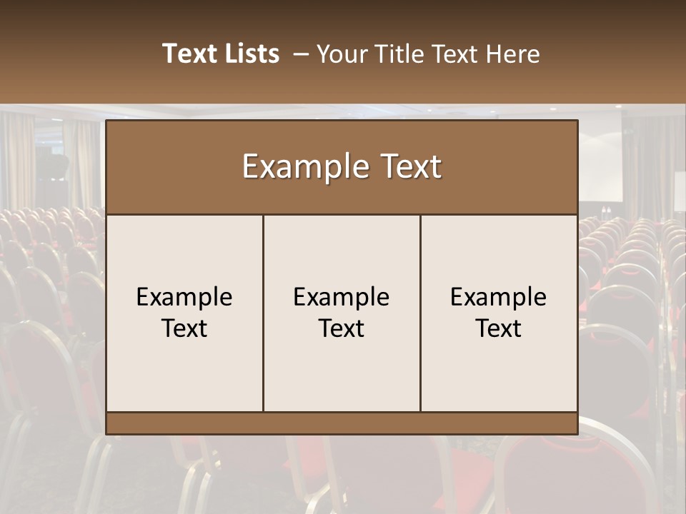 Teaching Conference Chair PowerPoint Template
