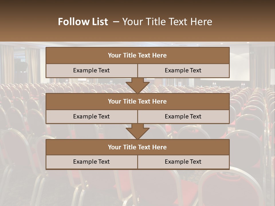 Teaching Conference Chair PowerPoint Template