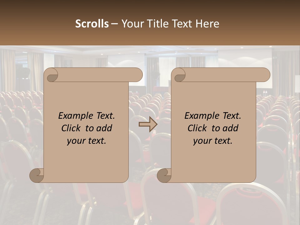 Teaching Conference Chair PowerPoint Template