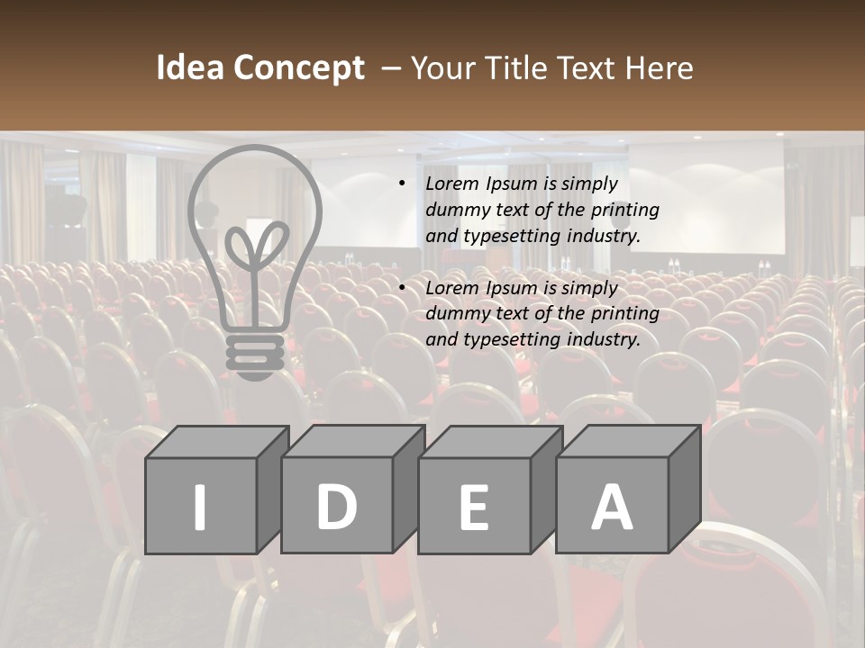 Teaching Conference Chair PowerPoint Template