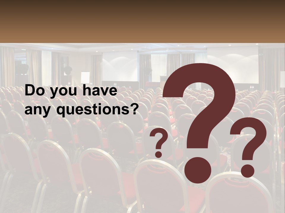 Teaching Conference Chair PowerPoint Template