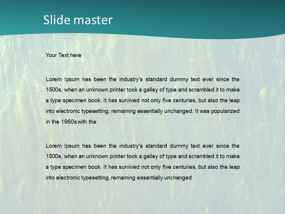 Algae Life Plant PowerPoint Template