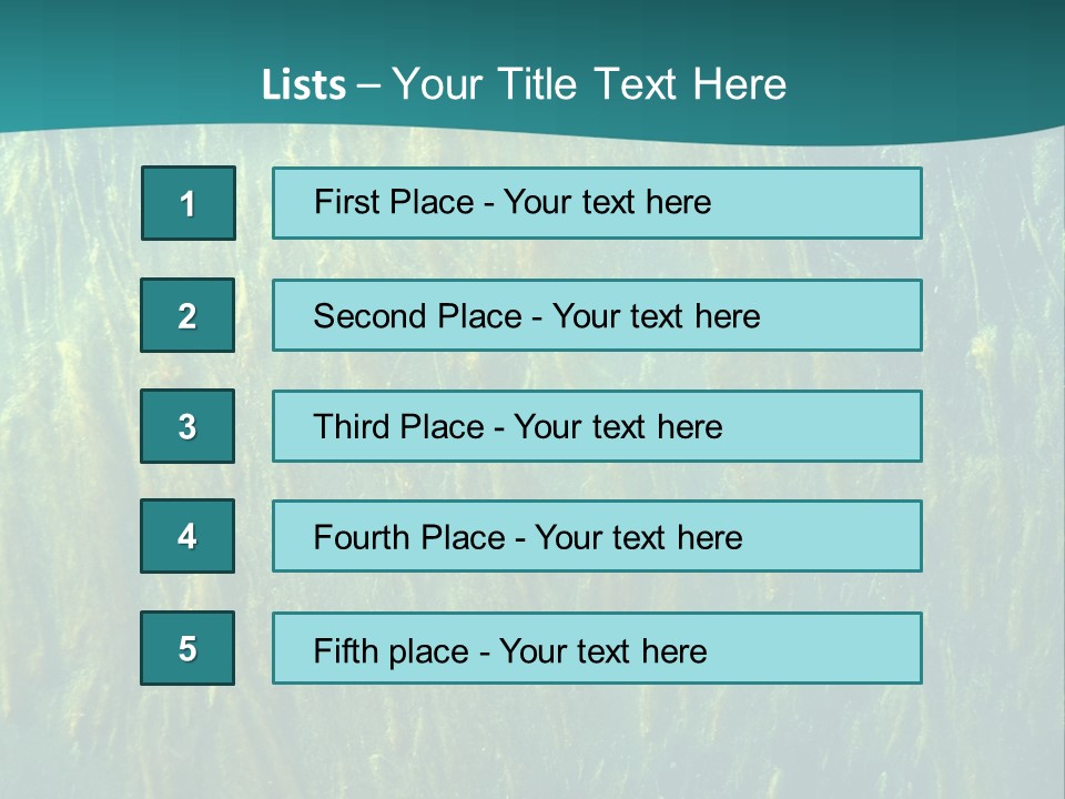 Algae Life Plant PowerPoint Template