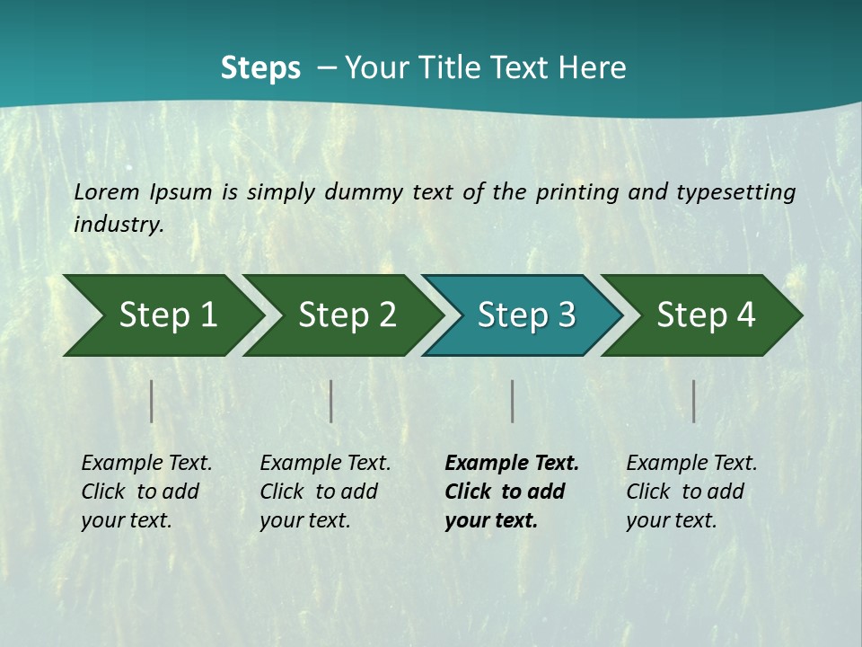 Algae Life Plant PowerPoint Template