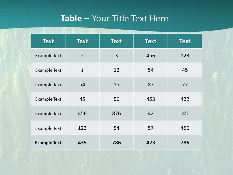 Algae Life Plant PowerPoint Template