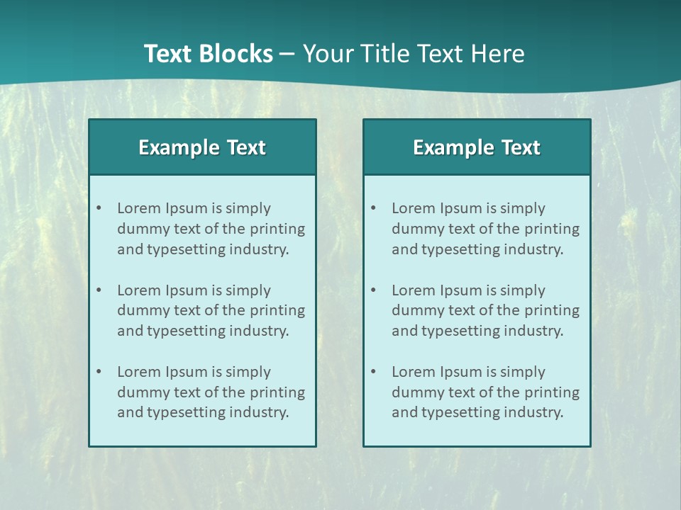 Algae Life Plant PowerPoint Template