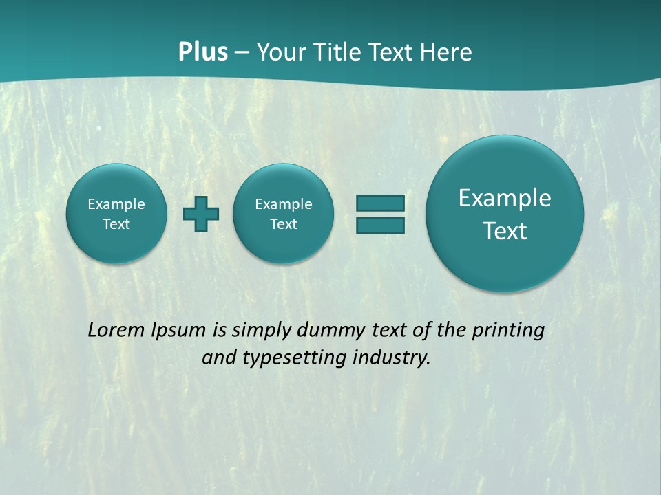 Algae Life Plant PowerPoint Template