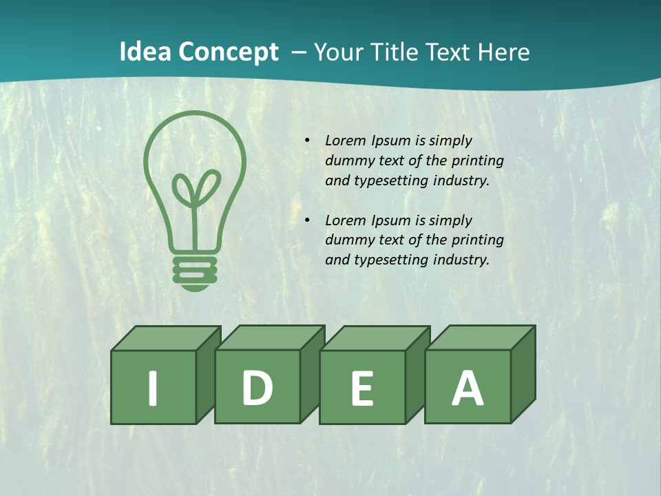 Algae Life Plant PowerPoint Template