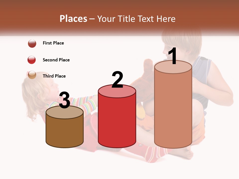 Quarrel Boy White PowerPoint Template