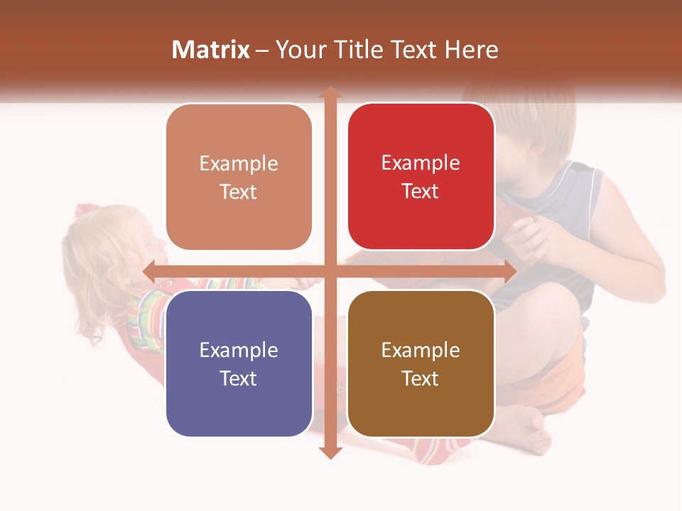 Quarrel Boy White PowerPoint Template