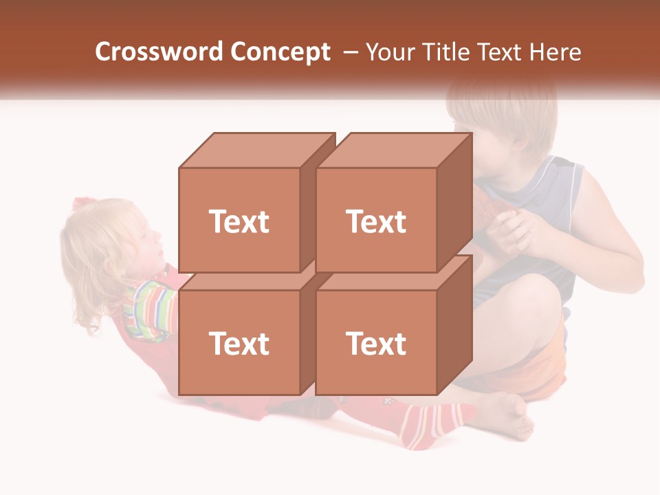 Quarrel Boy White PowerPoint Template