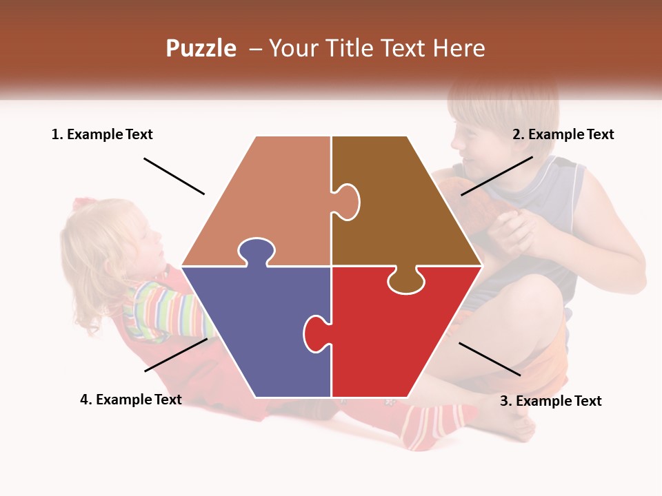 Quarrel Boy White PowerPoint Template